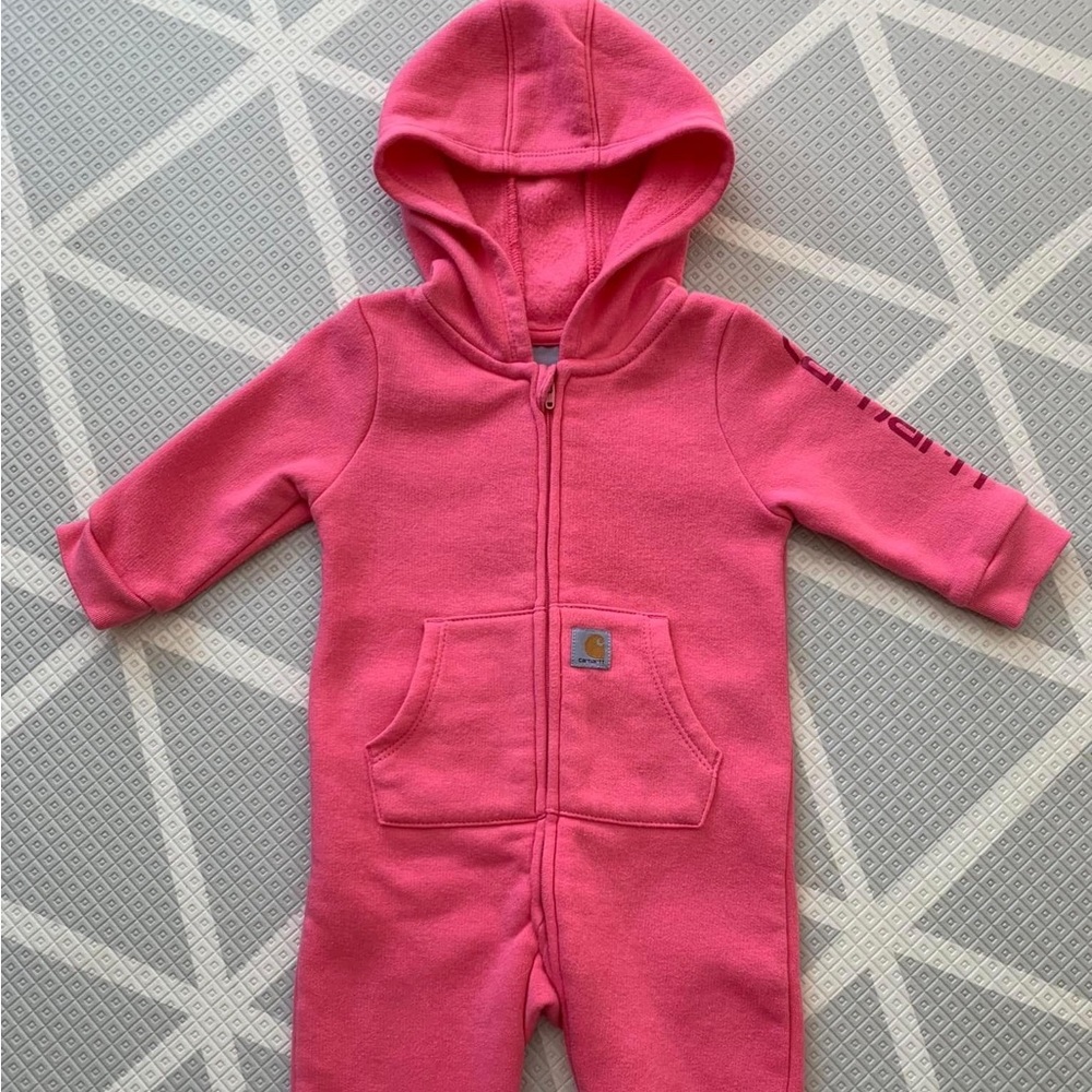 Carhartt zip onesie.